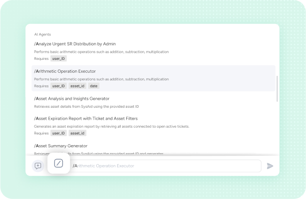 AI Agent Builder - sysaid.it